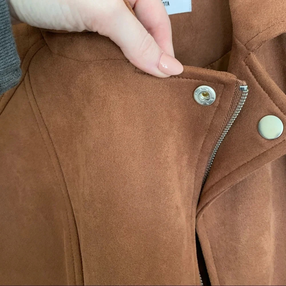 Jack by BB Dakota Suede Moto Jacket - Picture 4 of 5
